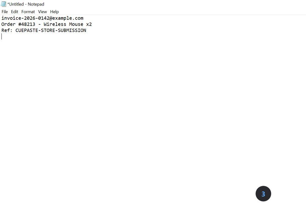 CuePaste screenshot